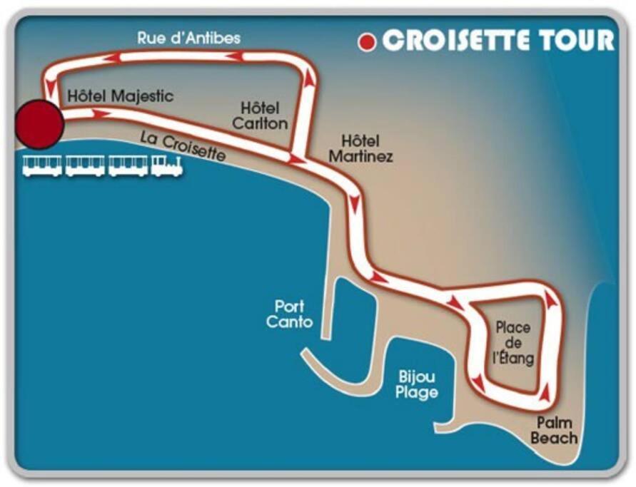 Cannes Palm Beach Parking, Clim, Wifi Plage 2' A Pieds Екстер'єр фото