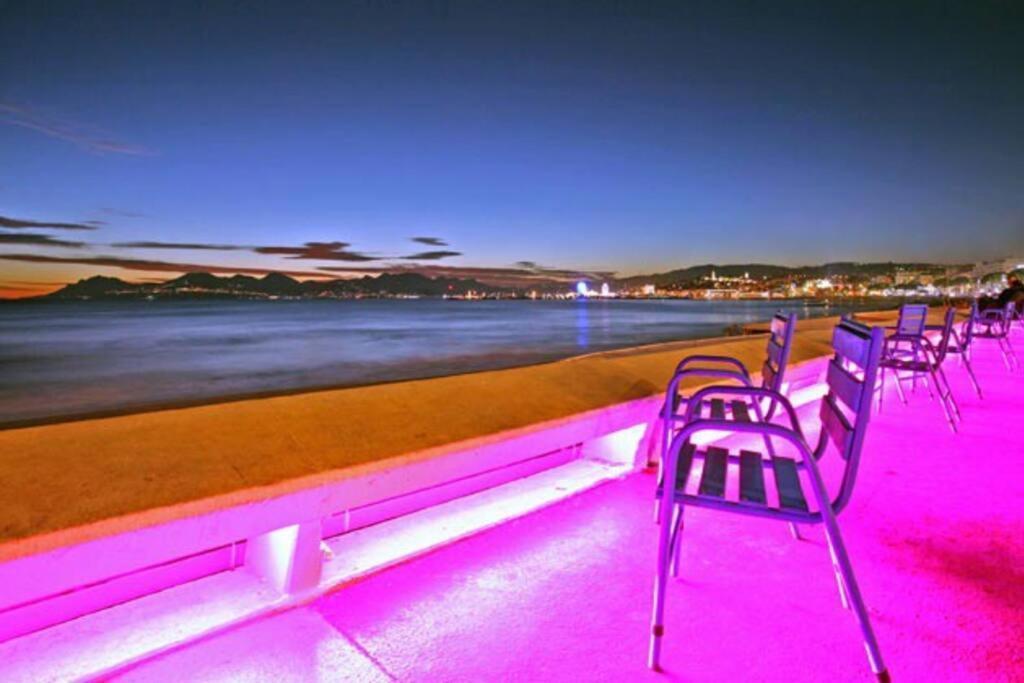 Cannes Palm Beach Parking, Clim, Wifi Plage 2' A Pieds Екстер'єр фото