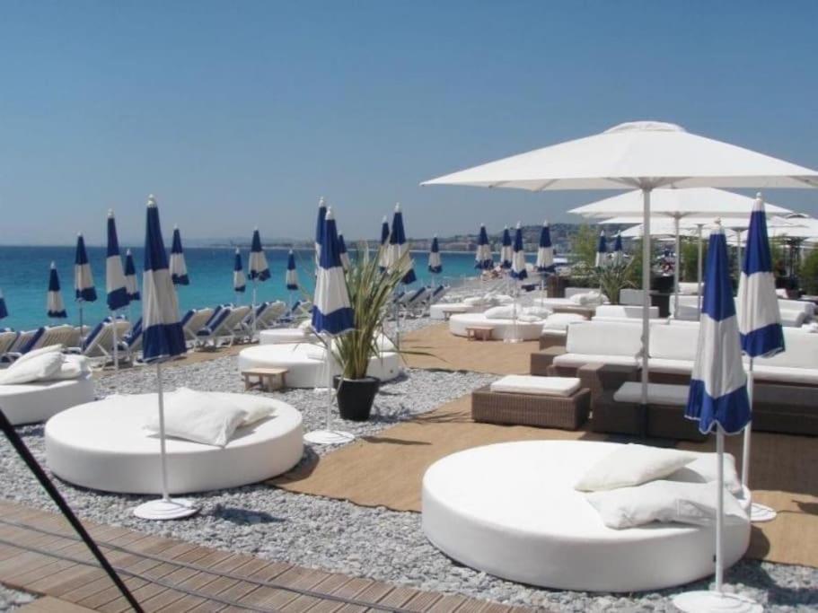 Cannes Palm Beach Parking, Clim, Wifi Plage 2' A Pieds Екстер'єр фото