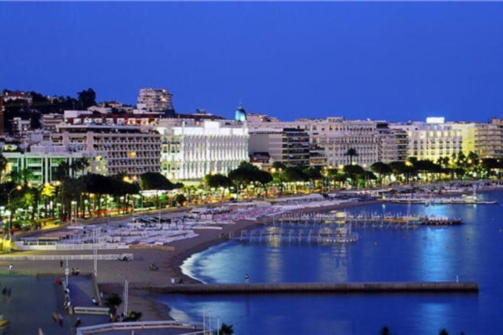 Cannes Palm Beach Parking, Clim, Wifi Plage 2' A Pieds Екстер'єр фото